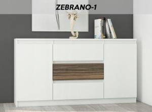 Mobene KOMODA 140CM SZAFKA 3 SZUFLADY 2 BIAŁĄ POŁYSK R140S3 MOBENE 8