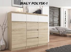 Mobene KOMODA 98CM SZAFKA 6 SZUFLAD POŁYSK SONOMA S62D T-1 PL Mobene 2
