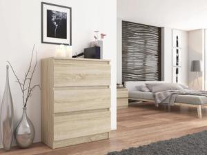 Mobene KOMODA SZAFKA 3 SZUFLADY SONOMA R-3 MOBENE 2