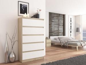 Mobene KOMODA 6 SZUFLAD SZAFKA SONOMA MIX Prod. PL R-6 Mobene 2