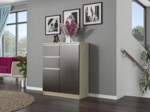 Mobene KOMODA 98CM SZAFKA 2 SZUFLADY SONOMA S-2 PL Mobene 2