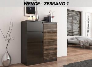 Mobene KOMODA 98CM SZAFKA 2 SZUFLADY POŁYSK WENGE S-2 T-1 PL Mobene 6