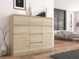 Mobene KOMODA 98CM SZAFKA 6 SZUFLAD SONOMA S62D PL Mobene 2