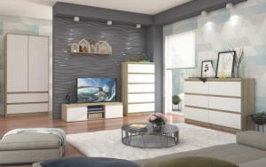 Mobene Szafa Mobene Modern 90 x 180 x 51 cm sonoma mix b-9 4