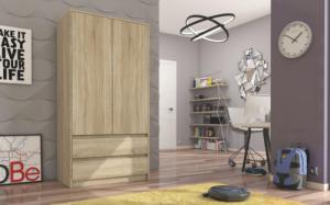 Mobene Szafa Mobene Modern 90 x 180 x 51 cm sonoma b-9 3