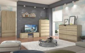 Mobene Szafa Mobene Modern 90 x 180 x 51 cm sonoma b-9 4