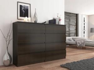 Mobene NOWOCZESNA KOMODA 140CM SZAFKA 8 SZUFLAD WENGE PL R140S8 MOBENE 2