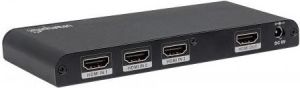 Manhattan Switch 3x HDMI, 4K, 3D, Czarny (207553) 3