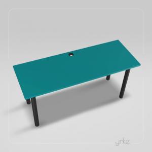Biurko YRKE Iron Turkusowe 100 cm x 60 cm 3