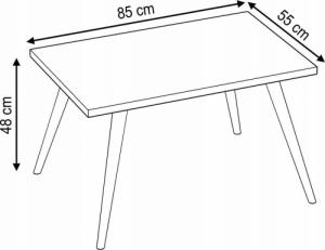 YRKE STOLIK KAWOWY-85x55x18-GOLD OAK-NOGI BUKOWE 5
