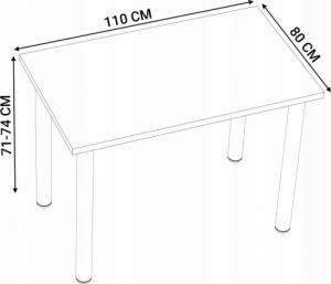 YRKE STÓŁ KUCHENNY DO KUCHNI JADALNI 110x80 9 kolorów 4