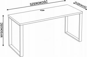 Biurko YRKE Loft Różowe 120 cm x 60 cm 6