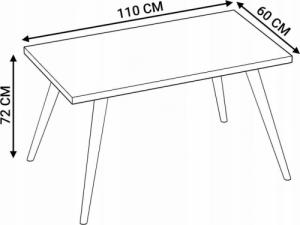 YRKE Stół stolik kuchenny do jadalni 110x60 9 kolorów 5