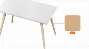 YRKE Stół stolik kuchenny do jadalni 110x65 9 kolorów 3