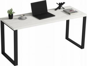 Biurko YRKE Loft Białe 130 cm x 60 cm 1
