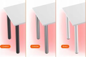 Biurko YRKE Białe 220 cm x 160 cm 3