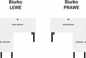 Biurko YRKE Białe 180 cm x 140 cm 8