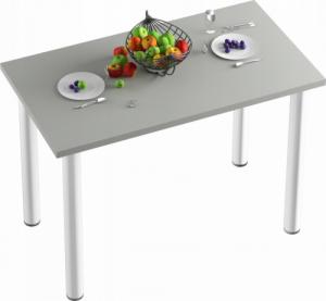 YRKE STÓŁ STOLIK KUCHENNY-100x50x18-SZARY-NOGI BIAŁE 1