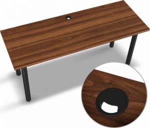 Biurko YRKE Iron Orzechowe 100 cm x 60 cm 2