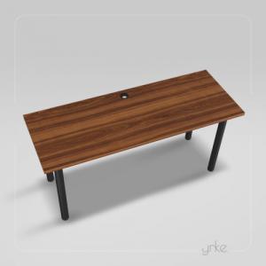 Biurko YRKE Iron Orzechowe 100 cm x 60 cm 3