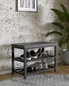 YRKE PÓŁKA SZAFKA METALOWA ŁAWKA NA BUTY LOFT GRAFIT 2