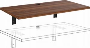 Biurko YRKE Lewitujące Brązowe 120 cm x 60 cm 3