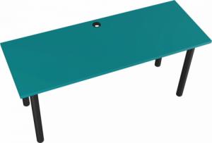 Biurko YRKE Iron Turkusowe 130 cm x 60 cm 1