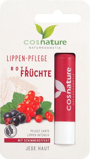 Cosnature Naturalny ochronny balsam do ust z ekstraktem z czerwonych owoców 1