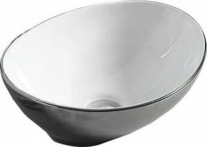 Umywalka Mexen Mexen Elza umywalka nablatowa 40 x 33 cm srebrna/biała - 21014079 1