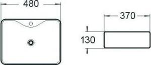 Umywalka Mexen Eva - 48x37cm, biała (21424900) 2