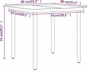 vidaXL vidaXL 3-cz. zestaw mebli ogrodowych z poduszkami, brązowo-czarny 8