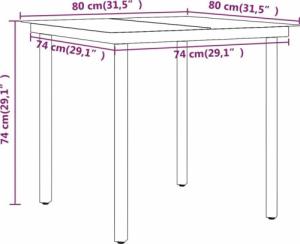 vidaXL vidaXL 3-częściowy zestaw mebli ogrodowych z poduszkami, czarny 8
