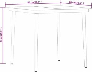 vidaXL vidaXL 3-częściowy zestaw mebli ogrodowych z poduszkami, szary 9