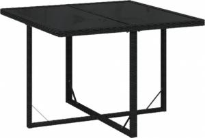 vidaXL vidaXL 5-cz. zestaw mebli ogrodowych z poduszkami, polirattan, czarny 4