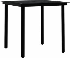 vidaXL 5-częściowy zestaw mebli ogrodowych z poduszkami, czarny 8