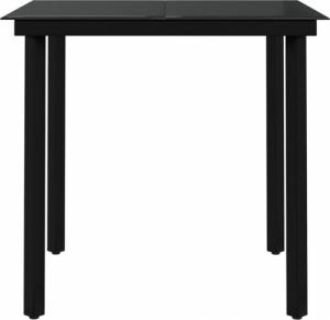 vidaXL 5-częściowy zestaw mebli ogrodowych z poduszkami, czarny 9