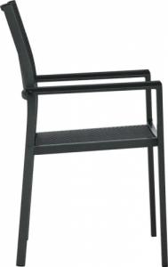 vidaXL 5-częściowy zestaw mebli ogrodowych, czarny 6