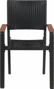 vidaXL 5-częściowy zestaw mebli ogrodowych, czarny 6