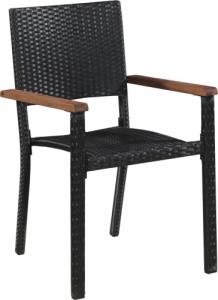 vidaXL vidaXL 5-częściowy zestaw mebli ogrodowych, czarny 3