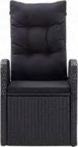 vidaXL vidaXL 7-częściowy zestaw mebli ogrodowych z poduszkami, czarny 5