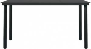 vidaXL vidaXL 7-częściowy zestaw mebli ogrodowych, czarny 6