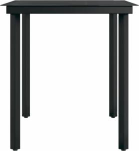 vidaXL vidaXL 7-częściowy zestaw mebli ogrodowych, czarny 7