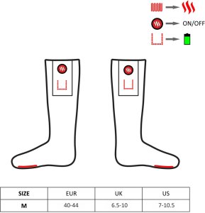 Glovii Ogrzewane kapcie ze skarpetkami GLovii - 40-44 Uniwersalny 7