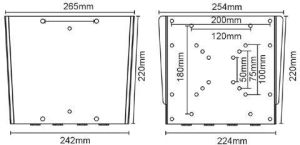 Reflecta Uchwyt ścienny PR23078 10'' - 40'' 3