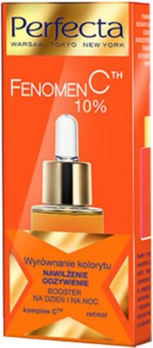 Perfecta Fenomen C 10% Booster Wyrównanie kolorytu, nawilżenie, odżywienie na dzień i noc 15ml 2