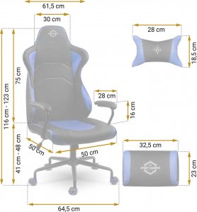 Fotel Sofotel Yasuo (2591) niebieski 11