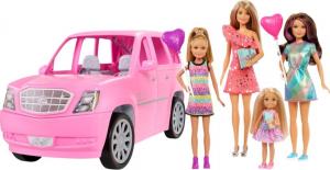 Lalka Barbie Mattel Barbie Limuzyna Z Siostrami 4 Lalki GFF58 1