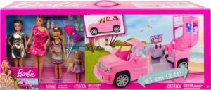Lalka Barbie Mattel Barbie Limuzyna Z Siostrami 4 Lalki GFF58 7