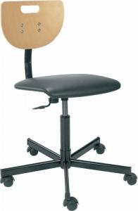 Krzesło biurowe neutralna linia produktów Werek Plus Czarno-brązowe 1