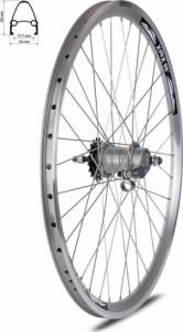 XMX Koło tylne 26" piasta Shimano Nexus 3 - biegi z osprzętem, obręcz stożek srebrna 1